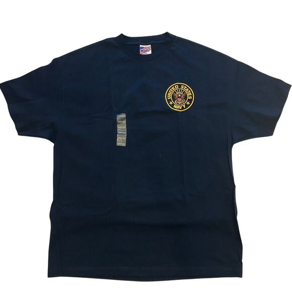 Murina Other - United States Navy Logo T-Shirt, 2XL, Two-Sided USA Flag Graphic, NWT